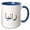 Blue/White, variant on 3drose, the Name Rania in Arabic Letters Arab Personal Name Calligraphy Gift, 11oz Mug