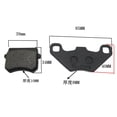 thumbnail image 2 of LOVIVER Front Motorcycle Brake Pads Disc Brake Pads For Use With Hydraulic (oil) Brake, 2 of 8