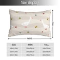 thumbnail image 2 of Fotbe Funny Goose1 Funda de Almohada Decorativa Estilo Occidental, Lujo en Algodón, Fundas para Almohadas King, Cojín Estampado para Decoración del Hogar-16"x24", 2 of 6