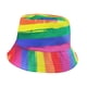 thumbnail image 3 of Sombrero de pescador arcoíris de moda, sombrero de protección solar para senderismo, , camping y caza., 3 of 8