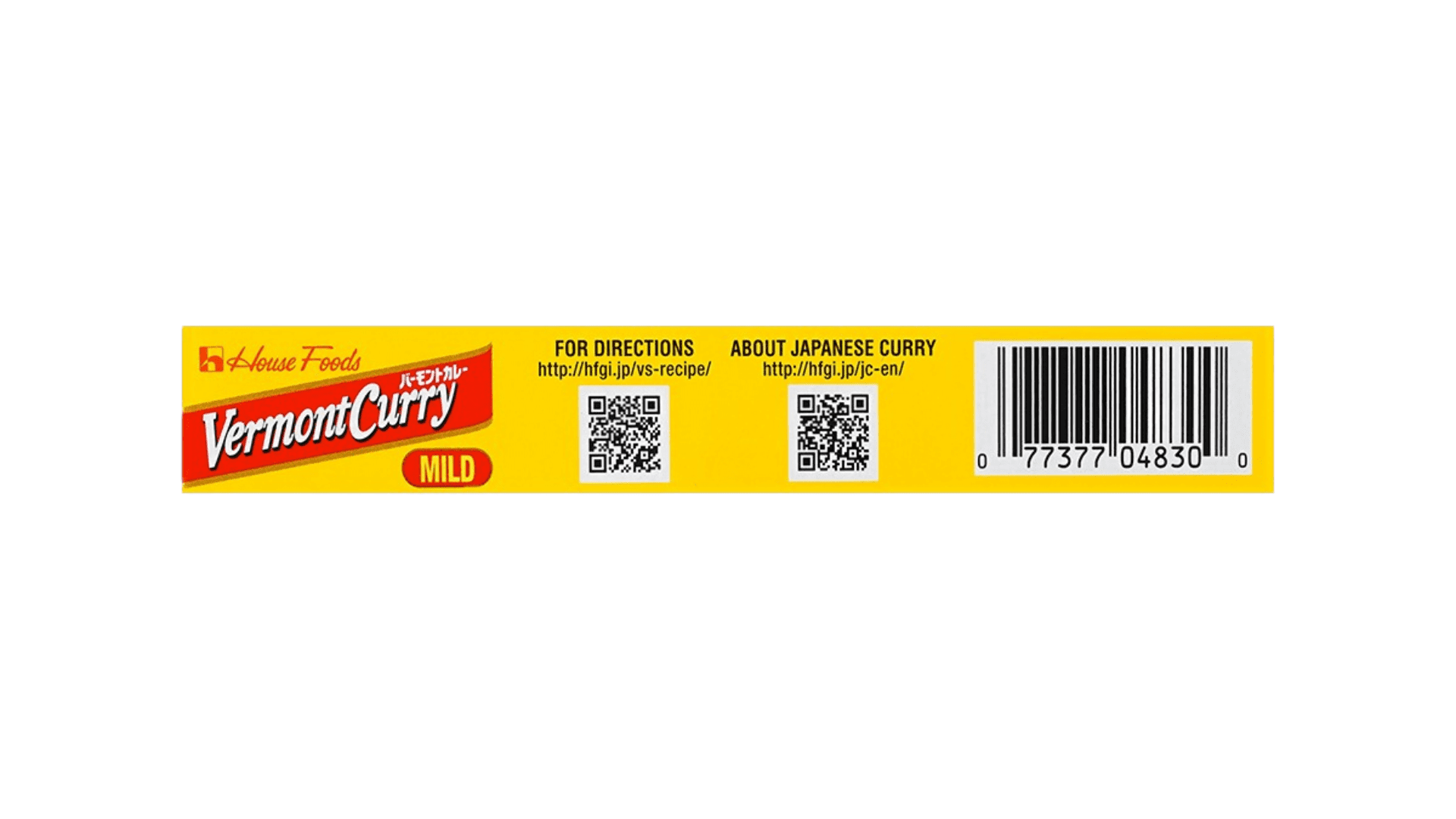 (2 pack) House Foods Vermont Curry, Mild, 4.05 oz Boxes