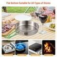 thumbnail image 4 of Collapsible Camping Cookware Stainless Steel for 1-2 People Cooking Pot Frying Pan Suitable for All Stove Types Lightweight and Portable All-in-One Camp Cookware Set, 4 of 6