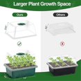 thumbnail image 5 of 10 Pack Seed Tray, 120 Cells Seed Kit with Humidity Dome, Heightened Lids Seedling Starting Trays,Black--, 5 of 5