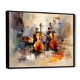 thumbnail image 2 of Designart "Timeless Floral Piano in White IV" Entertainment Framed Wall Art - Vintage Brown Music Hallway Framed Wall Art Decor, 2 of 6
