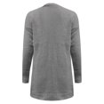 thumbnail image 5 of Nooxsoe Womens Cardigan Sweaters Soft Comfort Open Front Sweater Plus Size Long Sleeve Fall Shrugs V-neck Knit Sweater Knit Cardigan Warm Cardigans Womens Cardigan Dark Gray Xl, 5 of 8