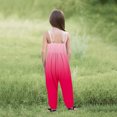 thumbnail image 5 of Odeerbi 1-6 Years Toddler Girls Summer Jumpsuit Gradient Camisole Romper Casual Breathable Comfortable Overalls Strap Bib Overall Pants Playsuit, 5 of 6