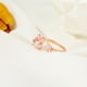 thumbnail image 3 of Anillos para mujer, regalos para mujer, anillo abierto de conejito y flores con diamantes a la moda para mujer., 3 of 3