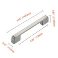 thumbnail image 6 of Utopia Alley 25pcs Marino Pull Handle - Decorative Cabinet Drop Pull Handles- Vintage Cabinet Hardware with Hand Finished Brushed Nickel - Metal Drawer Pull Handle, 5.0" Center to Center, 6 of 9