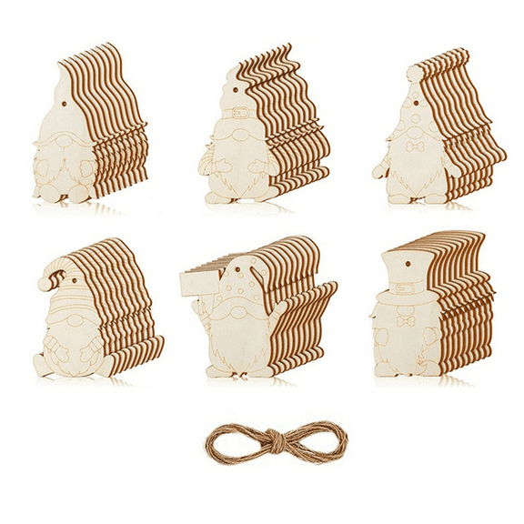 Christmas Craft for Kids,Make You Own Tree DIY Wooden Girls/Boys 60 Pcs