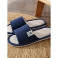 thumbnail image 4 of Topumt Women Mens Washable Cotton Linen Open-Toe Home Slippers Indoor Shoes w/Non-Slip Sole, 4 of 4