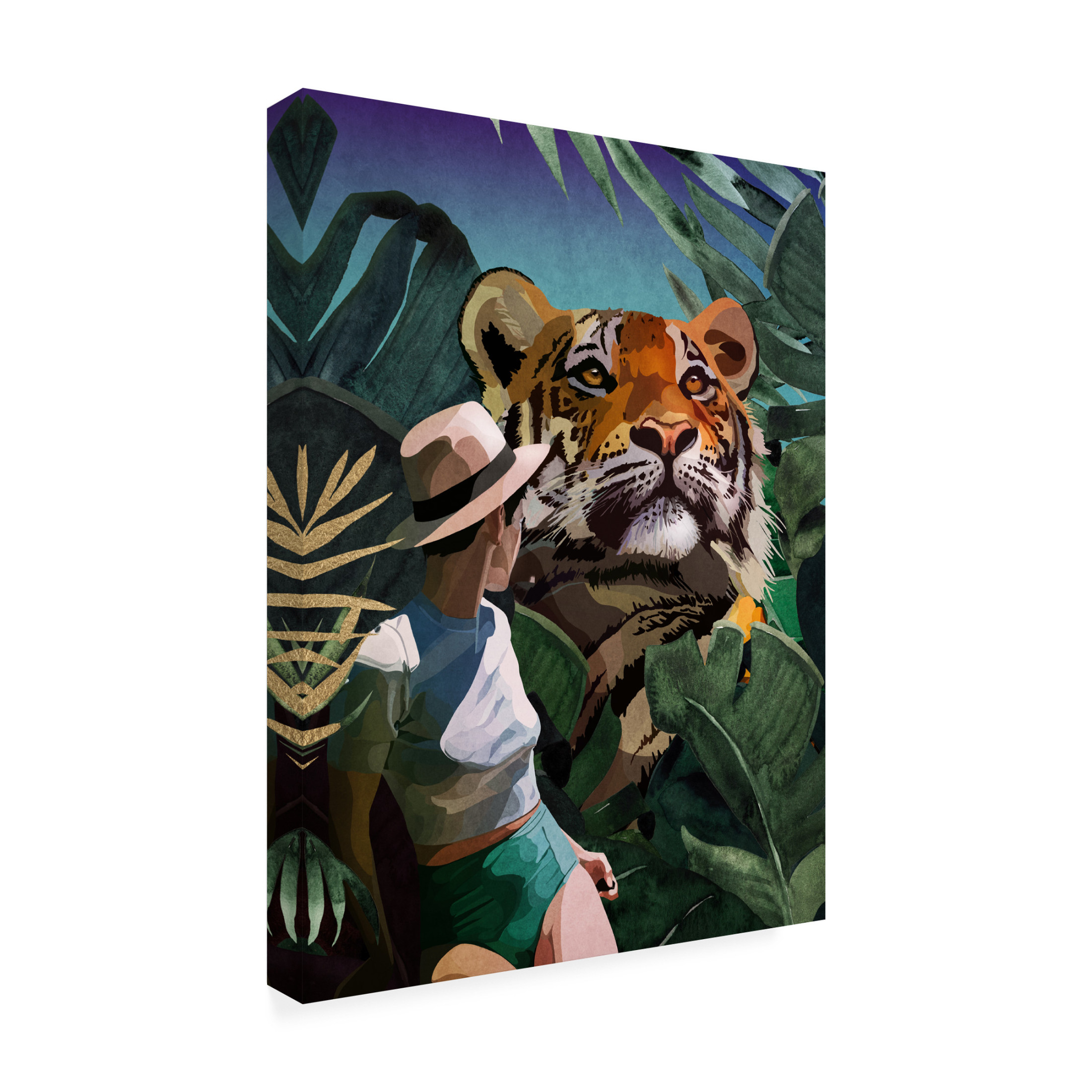 Trademark Fine Art Emel Tunaboylu  Layer 1 Canvas Wall Art