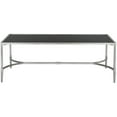 thumbnail image 2 of SAFAVIEH Antwan Solid Classic Coffee Table, Silver/Tempered Glass Top, 2 of 4