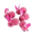 thumbnail image 2 of 5Pcs Easter Rabbit Stuffed Animals Toys Soft Tiny Dolls Plush Mini Bunny for DIY Rose Red, 2 of 8