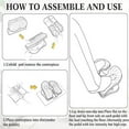 thumbnail image 6 of GARENDE Foot Stepper Machine Trainer Seated Exerciser Foldable Under Desk Pedal for rose red, 6 of 8