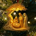 thumbnail image 5 of HomeKingdee Jesus Birth Figurine Christmas Statue Decorative Artwork Collection Tabletop, 5 of 6