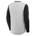 thumbnail image 3 of Men's Fanatics Gray/Black Baltimore Orioles Clubhouse Long Sleeve Henley Shirt, 3 of 3