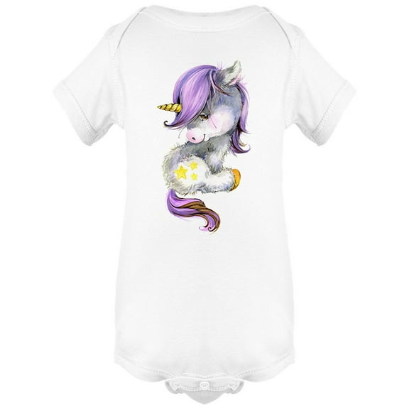 Sitting Baby Unicorn Bodysuit Infant -Image by Shutterstock, Newborn