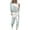Light Blue2, variant on Diufon Womens Plus Size Sets Crew Neck Long Sleeve Tops Gradient Drawstring Pants with Pockets