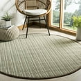 thumbnail image 2 of SAFAVIEH Natural Fiber Urban Striped Sisal Area Rug, Teal/Brown, 6' x 9', 2 of 9