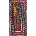 thumbnail image 2 of 2.6x14 Ft Multi Cotton Area Rug, Hand-Woven, Reversible, Farmhouse Boho Style, Durable & Pet-Friendly Rug for Living Room, Dining Room, and Bedroom, 2 of 4