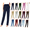 Black, variant on Dasayo Casual Pants for Womens Elastic Waist Solid Trousers with Pockets Plus Size Straight Leg Slacks