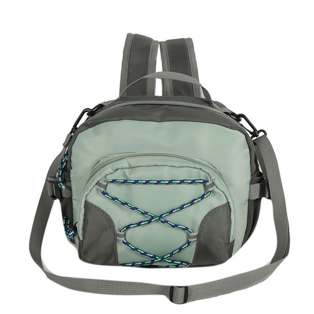 (Verde)Bolsos bandolera pequeños de nailon con correa ajustable, minibolso bandolera, bolso de hombro para viajes y entrenamiento