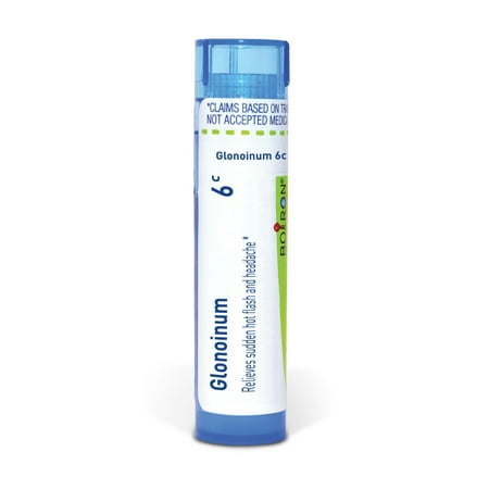 Boiron Glonoinum 6C, Homeopathic Medicine for Sudden Hot Flash And Headache, 80 Pellets