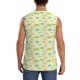 thumbnail image 4 of Balery Armadillo Floral Camisetas sin mangas para hombre, absorbe la humedad y protege contra el mal olor.-Medium, 4 of 7