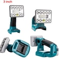 thumbnail image 4 of Linterna LED Inalámbrica de 3 Pulgadas 1000lm 18V Luz de Trabajo Linterna para Lámpara LED Ma*kita sin Batería USB Foco de Iluminación de Emergencia para Exteriores, 4 of 10