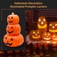 thumbnail image 5 of Lámpara Calabaza 3 Niveles Linternas LED para Halloween Decoraciones Plástico Patio Y Porche, 5 of 9