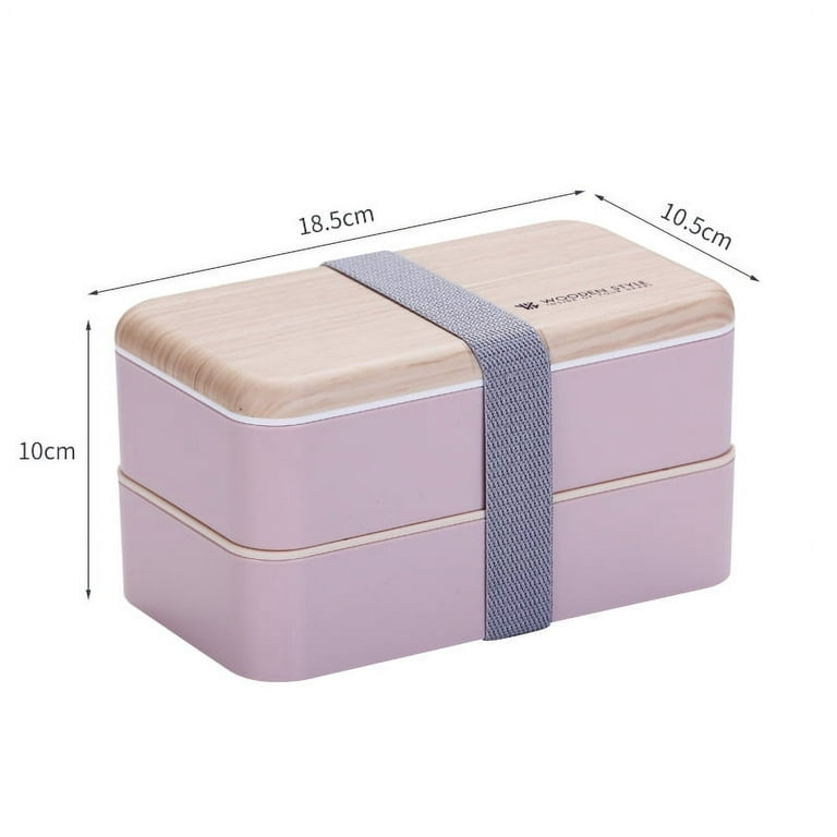 Premium Bento Box Adult Lunch Box with 2 Compartments,Cutlery & Set of  Chopsticks, Japanese Bento Box,Rectangle,Microwavabl - AliExpress
