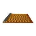 thumbnail image 2 of Ahgly Company Indoor Rectangle Checkered Yellow Modern Area Rugs, 4' x 6', 2 of 4