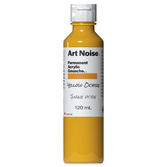 Tri-Art Art Noise Permanent Acrylic Gouache - Yellow Ochre, 120 ml, Bottle