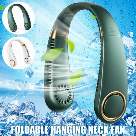 

Jytue Portable Mini Neck Fan 4.5W 3000mAh USB Rechargeable Wearable Neckband Fans Foldable Hands Free Bladeless Neck Fan Cooling Quiet Fans for Travel Sports Office Outdoor