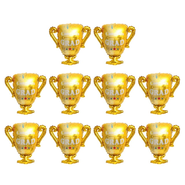 10pcs Graduation Trophy Balloons Birthday Festival Party Decorative Balloons