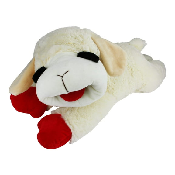 Multipet's Officially Licensed Lamb Chop Jumbo White Plush Dog Toy, 24-Inch 24" Jumbo