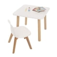 thumbnail image 1 of Mesa Cuadrada y Silla Frankfurt Duduk blanca melamina, 1 of 2