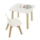 thumbnail image 1 of Mesa Cuadrada y Silla Frankfurt Duduk blanca melamina, 1 of 2
