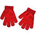 thumbnail image 1 of Gants d'Écriture Tricotés Chauds d'Hiver pour Garçons et Filles, 5-10 Ans, Rouge, 1 of 6