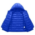 thumbnail image 4 of Boys Winter Coat Girls Jacket Kids Boy Girl Winter Hooded Puffer Jackets Coats Light Weight Padded Outerwear Blue 10-11 Years, 4 of 4