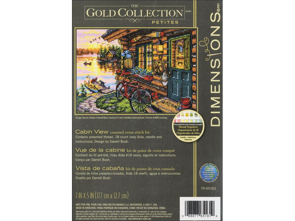 Lot of 2 Counted Cross Stitch Kits MOONLIT CABIN~MORNING LAKE Dimensions Lot of 2 Counted Cross Stitch Kits MOONLIT CABIN~MORNING LAKE Dimensions