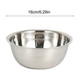 thumbnail image 3 of Stainless Steel Salad Dough Bowl,Vegetable Washing Basin,Large Capacity Mixing Bowl,Multifunctional Stainless Steel Basin,Metal Bowl for Home and Commercial Cooking(Z1-Silver 600ml), 3 of 7