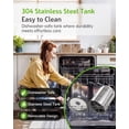 thumbnail image 4 of Stainless Steel Humidifier for Bedroom, Warm Mist Steam Humidifier 4L with Auto Self-Cleaning Mode, Easy Clean & Dishwasher Safe for Large room Living Room Home Office, Tip-Over Protection, White, 4 of 7
