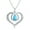 Blue Turquoise, variant on AOBOCO I Love You Mom Necklace Sterling Silver Heart Pendant Necklace with Natural Gemstone Birthday Christmas Jewelry Gifts for Women Mom Mama Nana