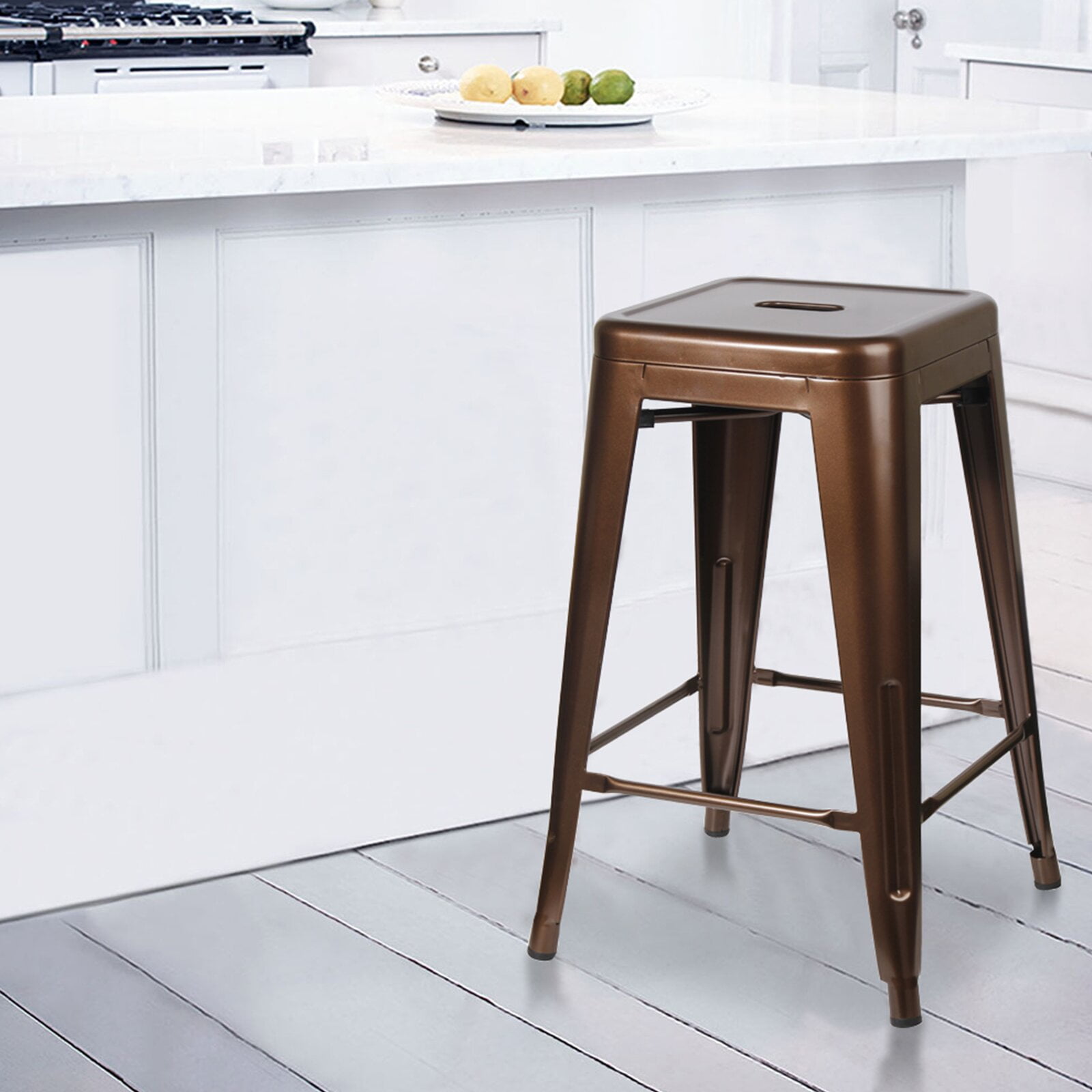 Breaux 24 Counter Stool Features Assembled Frame Material Metal