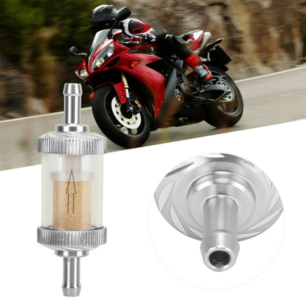 Filtro De En Línea De Gas Del Motor, Filtro De Gasolina De De Motocicleta Tallado ABS Resistencia Al Calor Para Motocicleta De 6 Mm De Diámetro