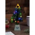 thumbnail image 2 of The Legend of Zelda Triforce LED USB-Powered Light-Up Desktop Holiday Tree, 2 of 8