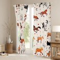 thumbnail image 3 of Erosebridal Cartoon Horse Blackout Curtains Set of 2 (52x84 Each) for Kids, Glitter Stars Polka Dots Window Curtains, 3 of 6