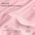 thumbnail image 3 of Ivy Union Microfiber Sheet Set - 3-Pieces - Breathable - Deep Pocket, Twin, Light Pink, 3 of 10