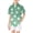 Green, variant on Girls Easter Shirt Easter Bunny Print Boys Short Sleeve Button Down Shirt With Stand Collar And Chest Pocket For Holiday 5-6 Years Blue